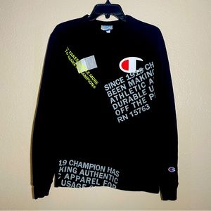 Y2K CHAMPION Long Sleeve Shirt “It Takes A Little More To Make A Champion” Small